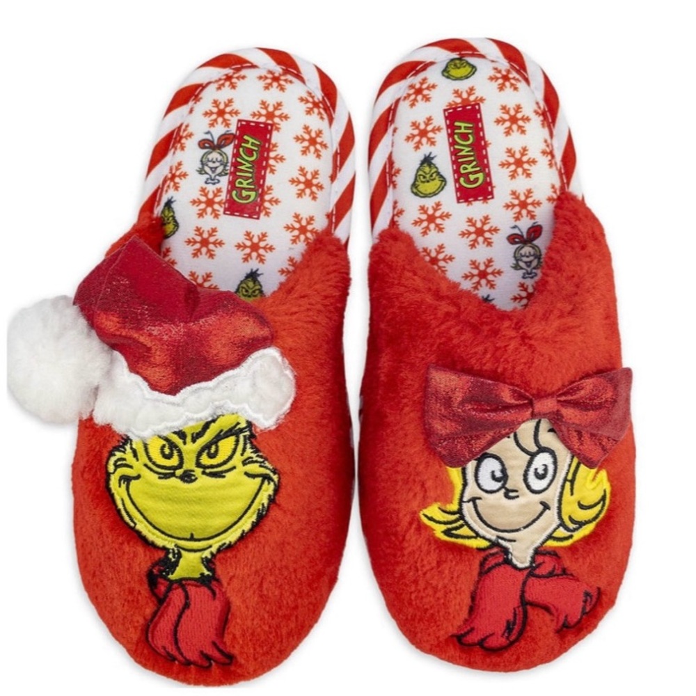 DR. SEUSS FAMILY GRINCH SLIPPERS
